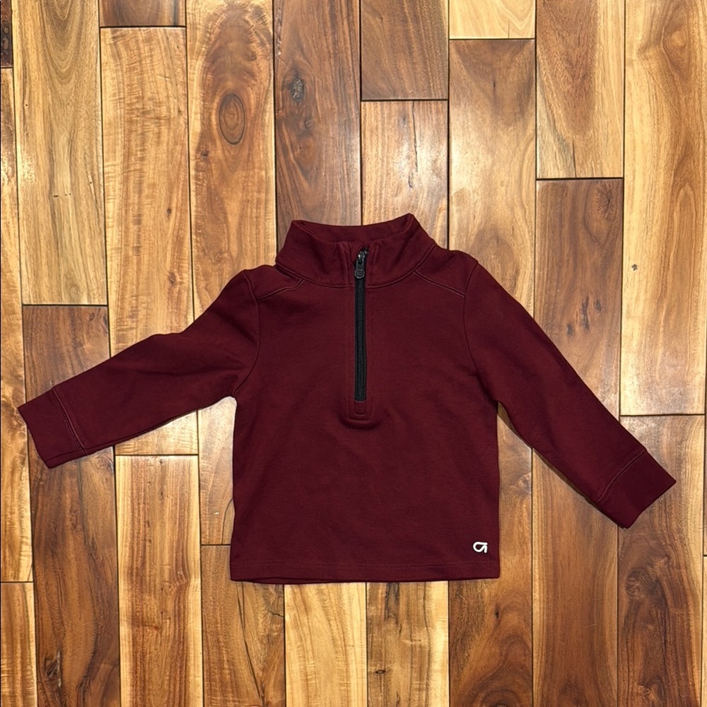 GAP Kids Burgundy Half-Zip Pullover